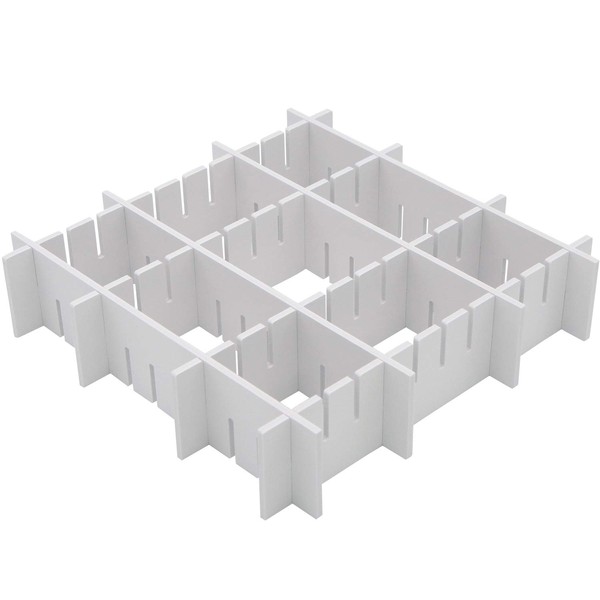 Astro 711-12 Divider Boards, Set of 8, Approx. 12.6 x 2.8 inches (32 x 7 cm), Thickness Approx. 0.2 inches (5 mm), White, Drawers, Storage, Organization, Cuttable
