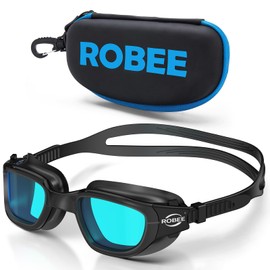 Robee Swimming Goggles, Adult Swim Goggles for Men Women Youth Teenagers, Water Pool Clear Goggles