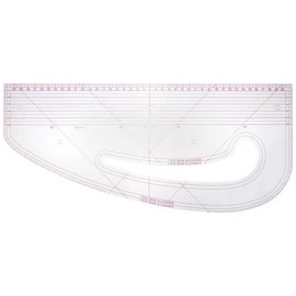 French Curve Ruler for Pattern Making, Clear Metric Sewing Ruler, Multi-Purpose Pattern Maker Fashion Designing Ruler for Tailor Craft Tool Drawing Measuring Supplies