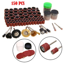 SEIWEI 150 Pcs Mini Drilling Grinder Rotary Accessories Kit Tool Set for Cleaning Polishing Cutting Drilling