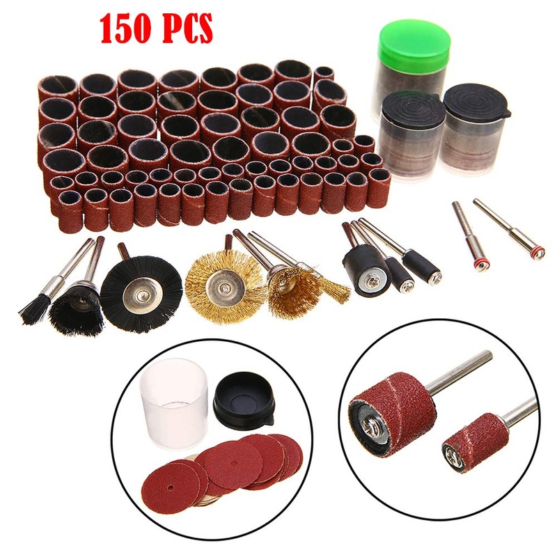 SEIWEI 150 Pcs Mini Drilling Grinder Rotary Accessories Kit Tool