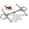 AMKA Toggle Snaffle Bit Solid Stainless Steel Thickness 18 mm