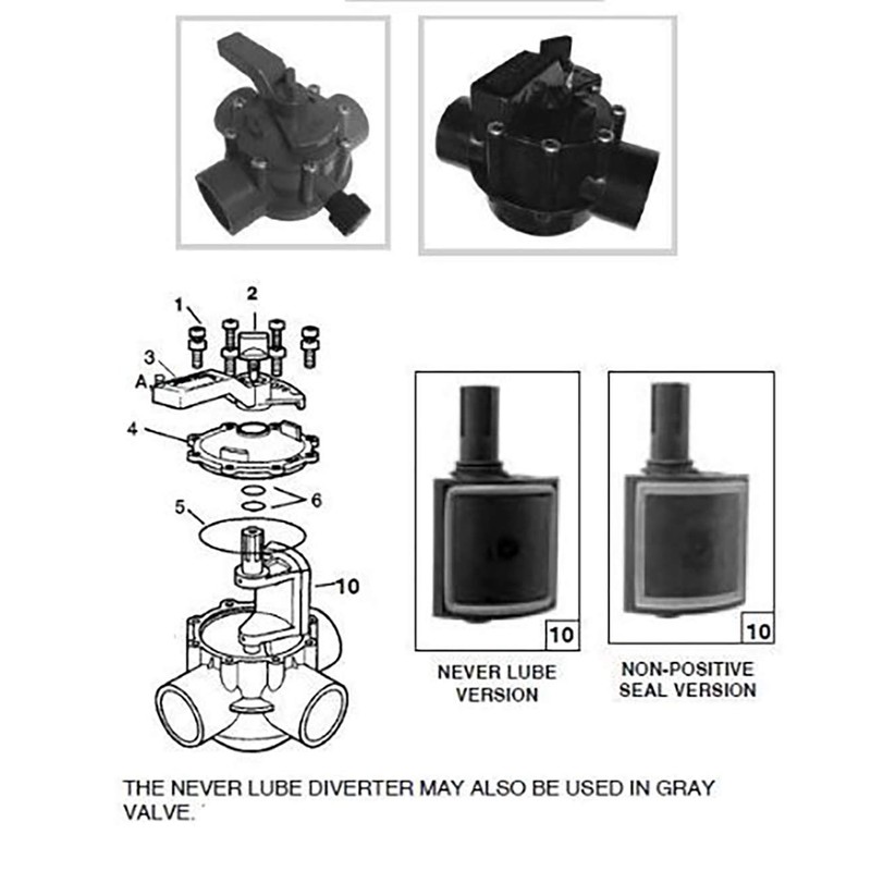 ATIE Pool Valve Diverter Kit 4720 Replacement for Jandy 2