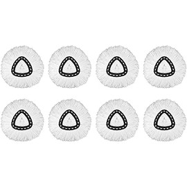 8 Pack Mop Replacement Heads Compatible with Spin Mop, Microfiber Spin Mop Refills, Easy Cleaning Mop Head Replacement
