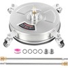14" Pressure Washer Surface Cleaner with 4 Wheels - Stainless