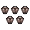 Set of 5 Heat Resistant 3.5 Inch Egg Bowls Gray