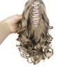 Lydell 12" Curly Wavy Ponytail Hairpiece Styled Clip In Claw