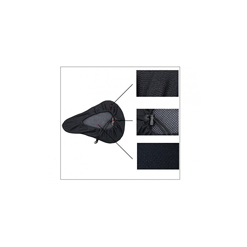 A123 Systems, Inc System-S Bike Saddle Gel Damping Pads Cover