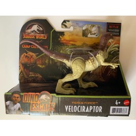 Mattel Jurassic World Camp Cretaceous Dino Escape Fierce Force Velociraptor Dinosaur