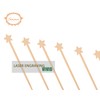 Bamboo Small Appetizer Cocktail Picks, Disposable Food/Fruit Picks for Party/Baby
