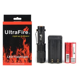 ULTRAFIRE Super Bright Mini Flashlight, Super Bight 800 Lumen Flashlight Led Torch, Adjustable Pocket Flashlights Kit SK98