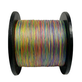 Braided Fishing Line 4 Strand Abrasion Resistant Braided Line 547/1094Yards Test for Salt-Water, 10-100 LB, Cost-Effective, Zero Stretch, Smaller Diameter for Extra Visibility, Variety Colors
