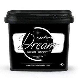 Dream Clean White Fondant, Vanilla, 4 Pounds