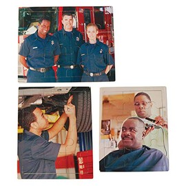 Constructive Playthings CP-94 Set of 3 Career Jigsaw Puzzles 9 1/2" x 12"