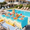 AIBIIN 3Pcs Summer Tablecloths Beach Theme Disposable Tablecloth Hawaiian Birthday
