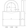 Abus 05407 Brass Padlock, 45/20, 118203