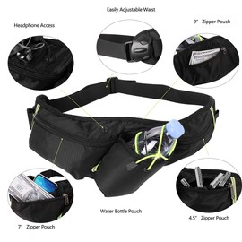 Hiking Waist Bag Fanny Pack Running Belt Workout Waist Pack Pouch for Men Women