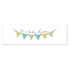 CafePress Its A Baby Shower 10"x3" Rectangle Vinyl Bumper Sticker