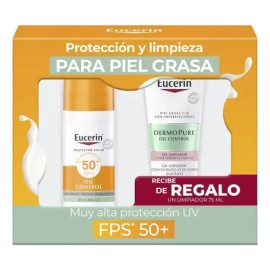 Kit Eucerin Sun Faceoil Control Toque Seco Facial Fps50+