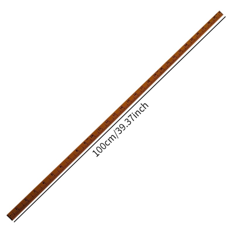 Harilla Meter Sticks Ruler Measuring Wooden Ruler Clothing Metric Accessories