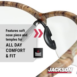 Jackson Safety SG Safety Glasses - Eye Protection for Men & Women - ANSI Z87.1 - Pack of 12 (Multiple Styles)