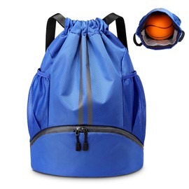 KIKIGOAL Drawstring Backpack, Waterproof Gym Bag, Large Oxford PE Bag,Unisex Students School Bag, Sports Ball Bag Backpacks for School Gym Sports Travel Swimming