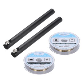 sourcing map 100m/328ft Molybdenum Screen Cutting Wire Line with Handle Phone LCD Cutting Wire Glass Separate Repair Tool, 0.025mm