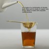 Tea Infuser, Pure Copper Tea Strainer Long Handle Teapot Strainer