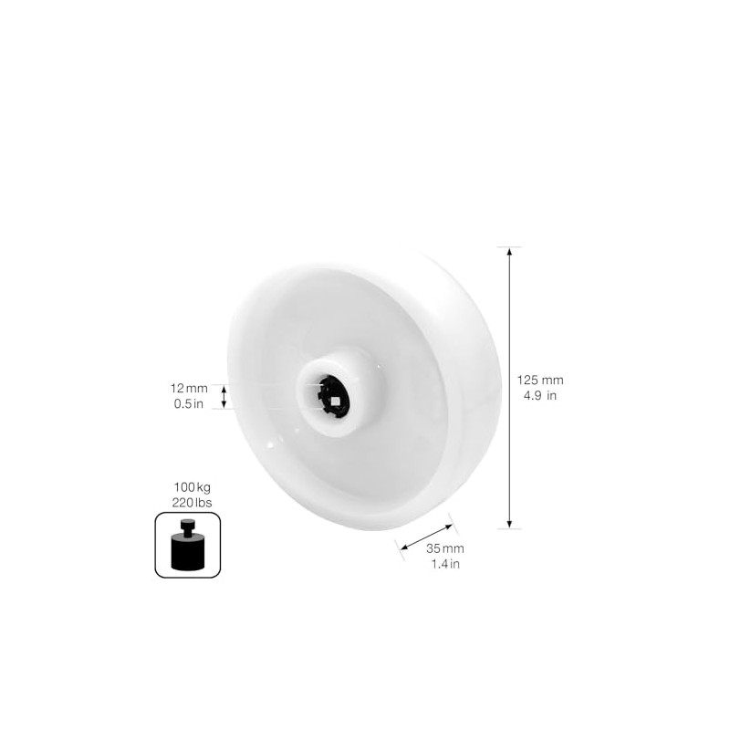 WAGNER 04952501 Swivel Castor / Fixed Castor / Furniture Castor