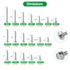420Pcs Self Drilling Screws Assortment Kit, 410 Stainless Steel Self