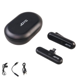 Joyo JW-05M Wireless Mini Microphone System USB Type-C Compatible with Android for Live Streaming, Interviews, and Video Recording, Lavalier Mic