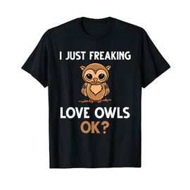 Funny Owl Art For Men Women Owl Lover Night Nocturnal Bird T-Shirt