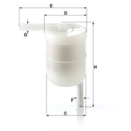 Original MANN-FILTER Fuel filter WK 42/12 – For Passenger Cars