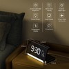 SURPN Digital Alarm Clock for Bedroom, 3-Colour Night Light, Large