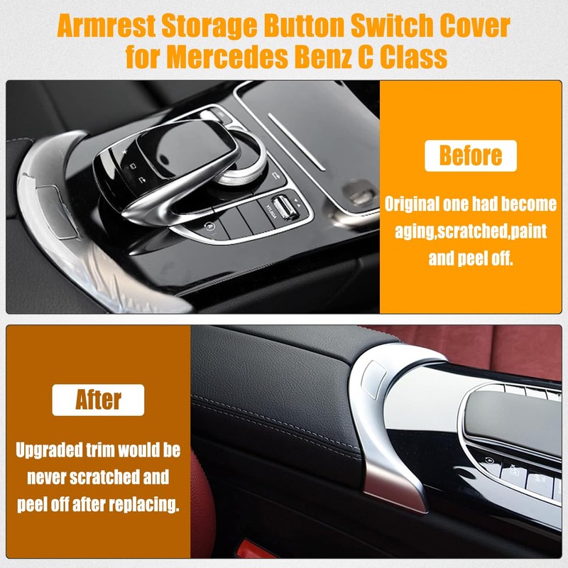 PMFCA 2056803407 Center Console Armrest Storage Box Release Button Switch