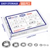 1000 Pcs Spring Lock Washers Assortment Kit – 9 SAE