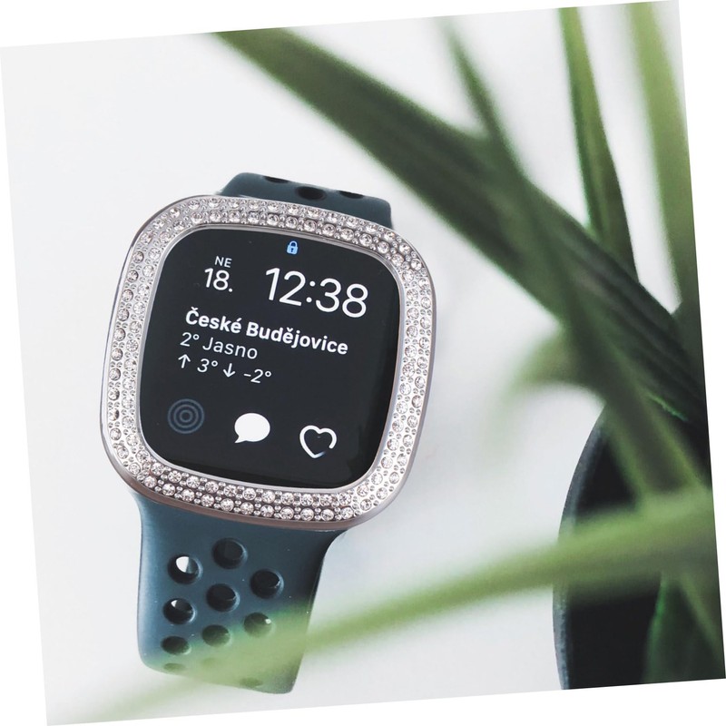 Operitacx Smart Watch Protective Case for Sense Full Coverage Plated