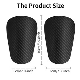 LgowithU Pack of 4 Mini Shin Pads, Football, Shockproof Anti-Collision Leg Guards, Sports/Football Shin Pads, Football Protection Accessories for Men, Women, Children & Girls (Fibre-like Colours)