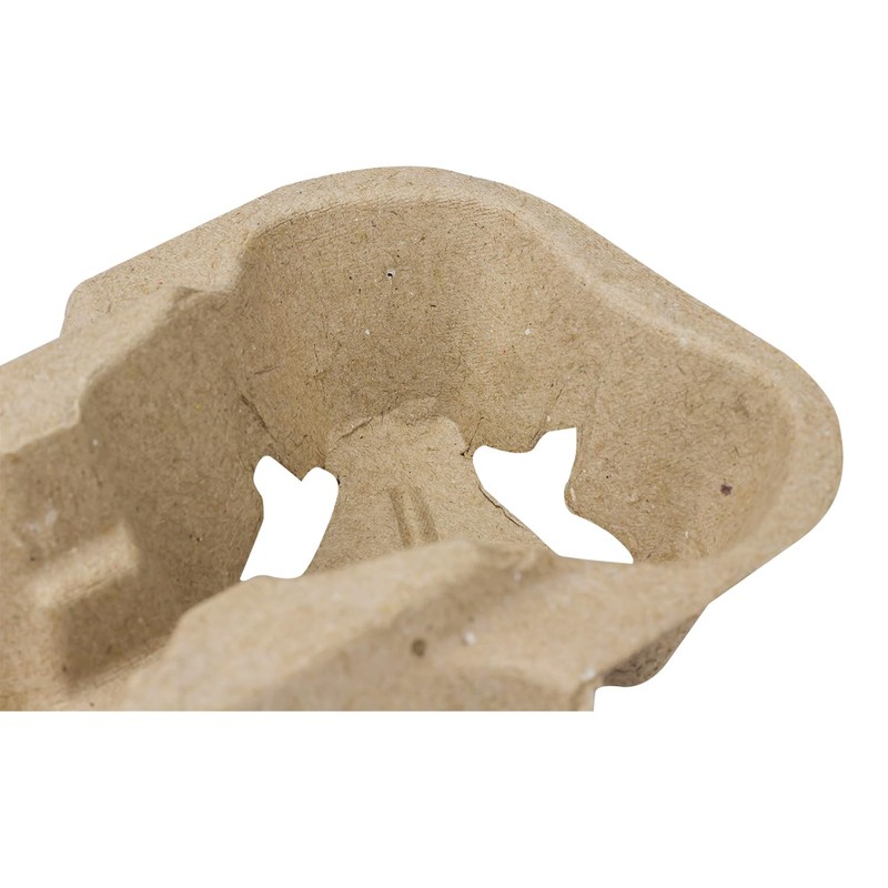 Karat C5001 Molded Fiber 2 Cup Holder for 8oz to