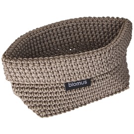 Blomus Crochet Tela Bread Basket Utensil Box Basket M Taupe 68884