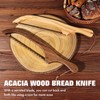 RAPSAKEMOH Sourdough bread knife, Bread slicer for homemade bread,15.7" Serrated,