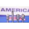 Drill America DEWSFC Series High-Speed Steel Countersink, 1 Flute, 1/4"