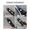 6.3" Wire Cutters, Side Cutter 3 in-1 Cable Cutters for