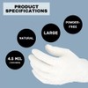 Industrial Latex Disposable Gloves, 1000 Pack, Size Small, Textured Fingertips,