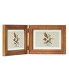ibalux 5x7 Double Hinged Picture Frame, 2 Folding Photo Frame,