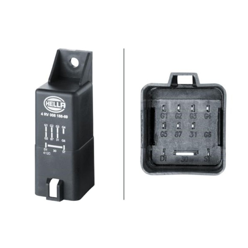 HELLA 4RV 008 188-691 Control Unit, Glow Time, 12 V,