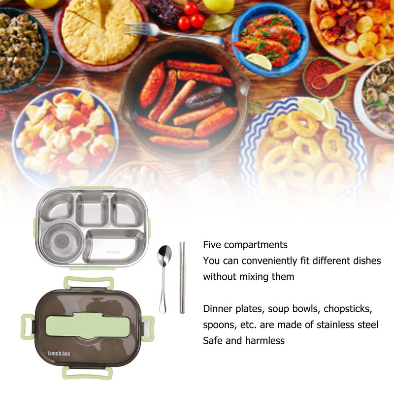 Lunch Container Box Stainless Steel Thermal Lunch Storage Box with