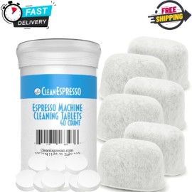 CleanEspresso - Designed For Breville Cleaning Kit - 40 Cleaning Tablets
