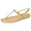 Crocs Women's Miami Thong Sandal Metallic Gold 8 Medium