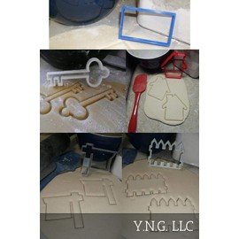 HOUSEWARMING NEW HOME REAL ESTATE REALTOR SET OF 5 SPECIAL OCCASION COOKIE CUTTERS BAKING TOOL 3D PRINTED MADE IN USA PR1360